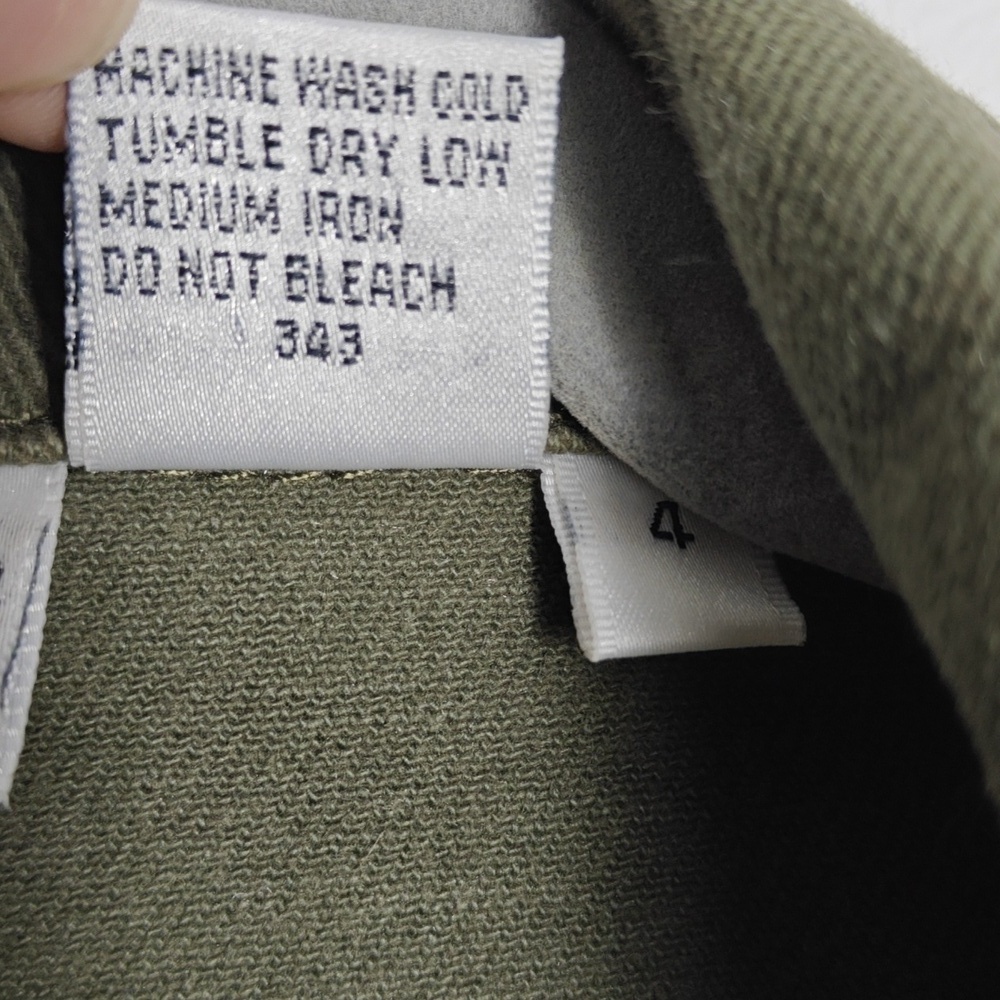 NEWPORT NEWS JEANOLOGY COLLECTION Olive Green Jean Jacket Size 4 - Picture 4 of 16